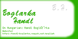 boglarka handl business card